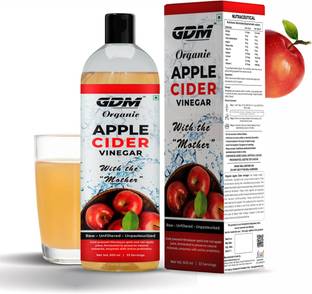 gdm nutraceuticals llp Organic Apple Cider Vinegar with the Mother (500 ML, 33 servings)