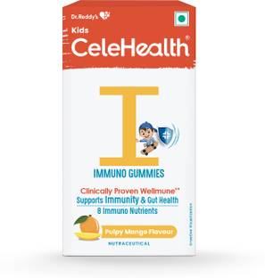 Celehealth Kidz Immuno Plus - 30 Gummies Pulpy Mango with Wellmune Vitamin C
