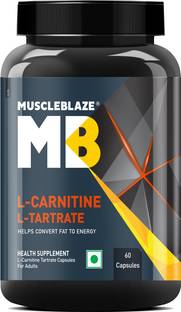 MUSCLEBLAZE L-Carnitine L-Tartrate, 500mg L-Carnitine, Helps Convert Fat into Energy