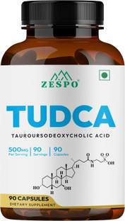 ZESPO TUDCA 500mg Tauroursodeoxycholic Acid Supplement Digestion & Detox 90Capsules