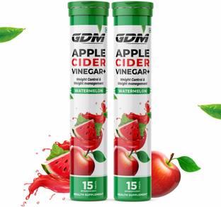 gdm nutraceuticals llp Apple Cider Vinegar+ 30 Effervescent Tablets - Watermelon Flavor