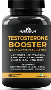 NUTRASIUM Testosterone Booster 10X Advance Formulation For Energy & Perfomance