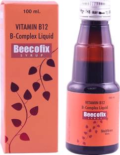 BEECOFIX Vitamin B12 B-Complex Syrup for Boosts Immunity Vitamins B1, B2, B6, B3