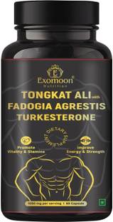 EXOMOON Tongkat ali capsules for men testosterone, stamina energy and endurance booster
