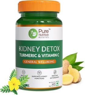 Pure Nutrition Kidney Detox with Turmeric & Vitamin C| Prevents Kidney Stones & UTI