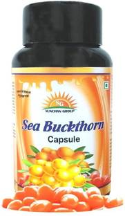 Sunchan Group Sea Buckthorn Capsule Pure Organic Herbal Mix Vegetarian 60 Capsules Pack of 1
