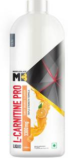 MUSCLEBLAZE Liquid L-Carnitine PRO, 3300mg L- Carnitine,Triple Strength Formula,Tangy Orange