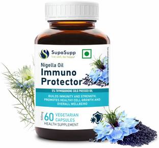 Sri Sri Tattva SupaSupp Nigella Oil - Immuno Protector, Vegetarian Capsules, 60 Tablets