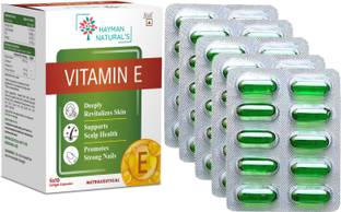 HAYMAN NATURAL'S Vitamin E for face pimple Glowing skin & hair care & Eyes, For Men & Women