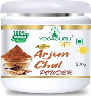 YOGAGURU MANTR Jangalee Arjun ki Chaal Powder, Arjuna Bark, Arjun Chal Tree Chhal