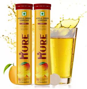 Hure Apple Cider Vinegar Mango Flavour for weight loss with Vitamin B6+B12