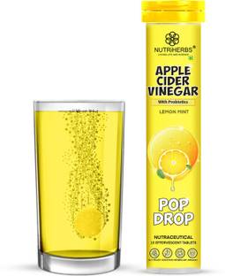 Nutriherbs Apple Cider Vinegar Effervescent Tablet with Probiotics for Weight Loss