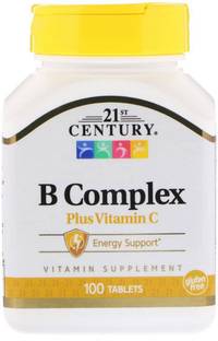 21st Century B Complex Plus Vitamin C, 100 Tablets