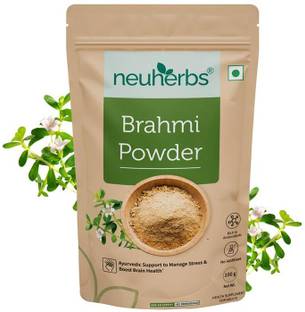 Neuherbs Organic Brahmi Powder | Ayurvedic Care For Stress Relief & Brain Health