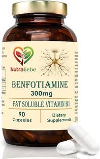 Nutraliebe Benfotiamine 300mg - Fat Soluble Vitamin B1 for Nerve Health Support