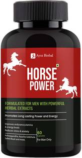 Ayoz Herbal Horse Power Capsules for Men | Energy, Testosterone & Strength Booster Tablet