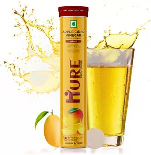 Hure Apple Cider Vinegar for weight loss with mother of vinegar with Vitamin B6+B12