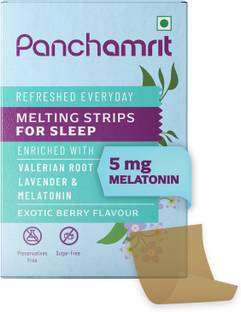 Panchamrit Melatonin-5mg 30 Strip for Sleep with Ayurvedic Herbs|Natural Sleep Aid