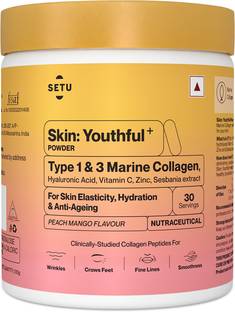 SETU Skin: Youthful Collagen Powder| Improves Skin Hydration, Elasticity & Texture