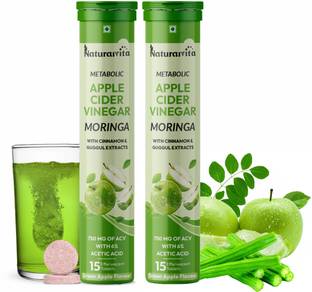 NaturalVita Apple Cider Vinegar Moringa Effervescent Tablet, ACV Moringa To Control Cravings