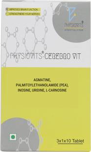 Physiovits Cerebro Vit | Nourish Nerves & Optimize Brain Performance | 30 Tab