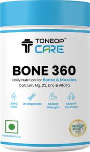 Toneop Care Bone 360 Tablets / Calcium + Mg + D3 + Zinc + Alfalfa Tablets