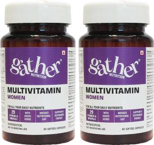 Gather Nutrition Multivitamin for Women | Boost Immunity, Support Bones, Muscles & Anti-Aging