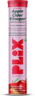 The Plant Fix Plix L-Carnitine ACV Effervescent Tablets for Weight Loss and Fat Burn with Cinnamon