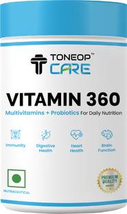 Toneop Care Vitamin 360 /Multivitamins +Probiotics Tablets /Immunity/60 Tablets