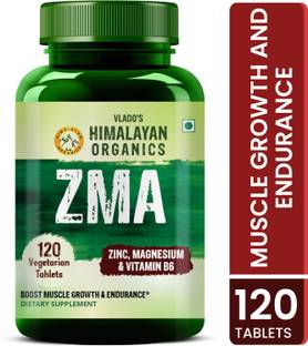 Vlado's Himalayan Organics ZMA (Zinc, Magnesium Aspartate) Nighttime Supplement - 120 Veg Tablets