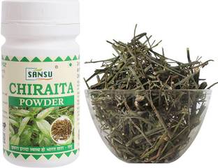 SANSU HEALTH CARE Chirata Powder| Enicostemma Littorale | Swertia Chiraita | Bitter Stick |
