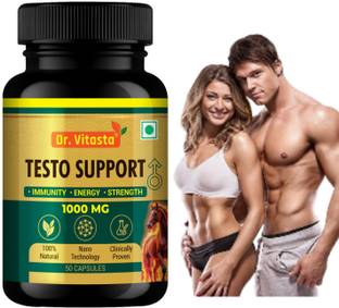 Dr.Vitasta Testo Support, Ayurvedic Supplement for Stamina, Strength and Energy