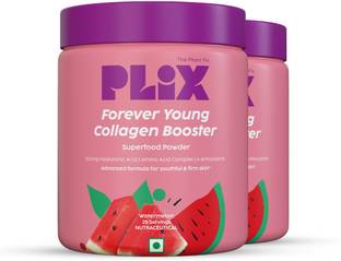 The Plant Fix Plix Olena Plant-Based Collagen for Skin Elasticity & Renewal, Watermelon Pack of 2