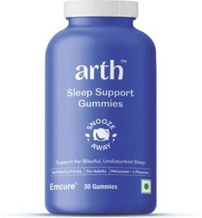 ARTH Melatonin, L-Theanine & Chamomile Sleep Gummies | By Emcure Pharma