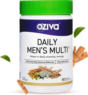OZiva Daily Multivitamins for Men for Better Stamina, 23 Vitamins & Minerals,
