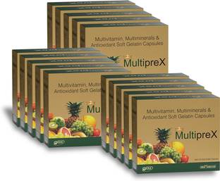 Multiprex Multivitamin & Multimineral Capsules Boost Overall Wellness-Pack of 15