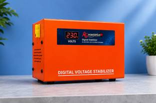 AG power plus 5 KVA Voltage Stabilizer | 70V to 300V Input Range | 100% Copper Transformer Advanced Mi...