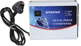 Syspro Voltage Stabilizer for Refrigerator up to 450 Liter with Three 5amp Socket | 500 VA Voltage Stabilizer (Working Range 160-280 V)