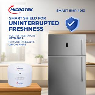 Microtek EMR4013 For Refrigerator up to 600Liters/1 DeepFreezer upto 4A|Working Power 130V - 295V