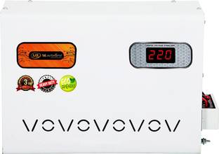 MuscleGrid India 5kva (90v-300v) Heavy Duty Output (230v) Mainline Voltage Stabilizer for Home Appliances