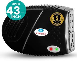 EVEREST ELS 600 MINI ULTRA Stabilizer for LEDTV Upto 43" Home Theater,Set TopBox(Working Range 90V to 290V)