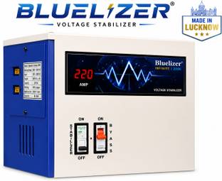 BLUELIZER 5KVA (130- 300) V MAINLINE STABILIZER FOR HOME COPPER WIRED |HIGH/LOW CUT OFF|AMPERE METRE|L...