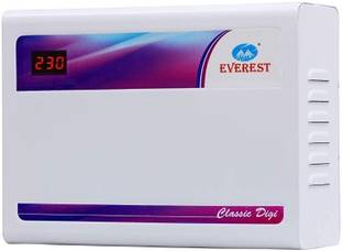 Lantech Everest EWD 500D Digital Double Booster Digi Voltage Stabilizer for Upto 2Ton AC Inverter & Normal AC Digital Display Working Range 130V to 270V with 5 Years Wty