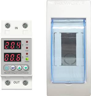 amiciSmart Automatic Over/Under Voltage (Adjustable Setting) Protection with Auto Re-Connect LED Displ...