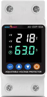 amiciSmart Automatic Voltage & Overload Protector with Auto Reconnect 63A Voltage Protection