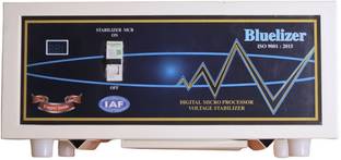 BLUELIZER 5 KVA MAINLINE STABILIZER WORKING RANGE (80 - 300 v) loading capacity 20 Ampere (IN DISPLAY AMPERE METER )