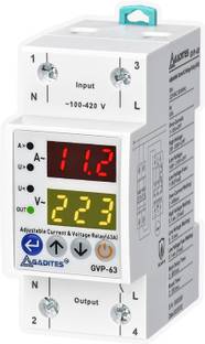 GADITES Voltage Guard with Auto Recovery 1Phase 220V, 63A Over/Under Voltage Protection voltage Guard