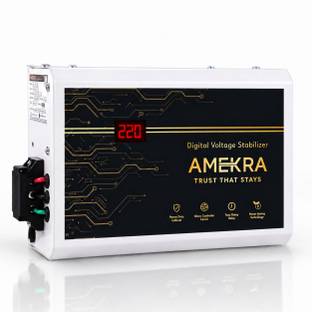 Amekra 4KVA 170V-270V Voltage Stabilizer for 1.5 TON AC - Digital Display Output Only