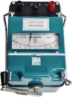METERBAZAR Hand Driven Generator Type Insulation Tester 5000 Volts 5-10000 Ohms Analog Voltage Tester