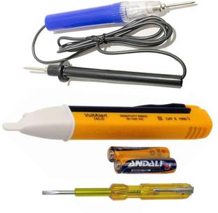 Inditrust new Three type Tester 1pc Voltage Alert 1pc Continuity Tester1pc Electric Tester Analog Voltage Tester